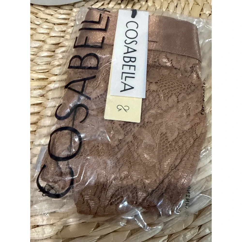 Cosabella Never Say Never Men's Lace Jock Strap Nude TRE NWT Size XL